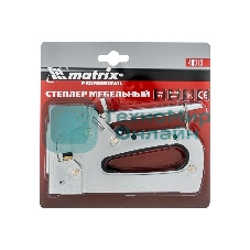 Степлер мебельный Matrix PROFESSIONAL металлический регулируемый, тип скобы 53, 6-14 мм