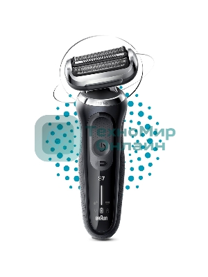 Электробритва сетчатая Braun Series 7 71-N1000S реж.эл.:3 питан.:аккум. черный