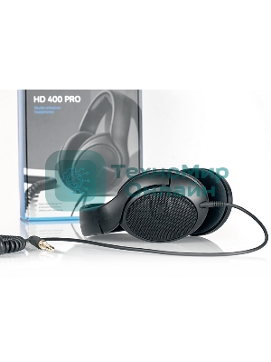 Проводные наушники Sennheiser HD 400 PRO черный, полноразмерные, Jack 3.5/6.3 мм