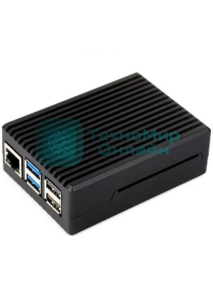 Металлический корпус RA794 для Raspberry Pi 5 c охлаждающим вентилятором