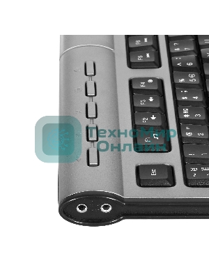 Клавиатура проводная A4Tech KLS-7MUU USB серебристый/черный