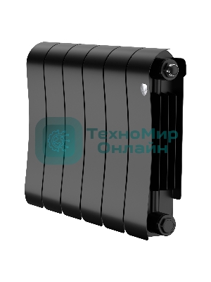Радиатор биметаллический Royal Thermo Infinity 300 Noir Sable - 6 секц.