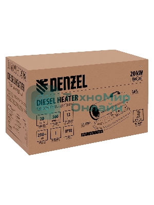 Дизельная тепловая пушка Denzel DHG-20, 20 кВт, 500 м3/ч, прямой нагрев