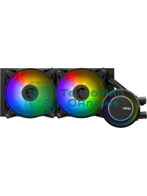Система жидкостного охлаждения MSI MAG CORELIQUID E240 2x ARGB Fan LGA 1200/1700 AM5/AM4 (306-7ZW5E17-C24)