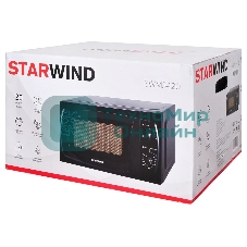 Микроволновая печь Starwind SWM5420 черный, 20 л, 700 Вт, переключатели - поворотный механизм