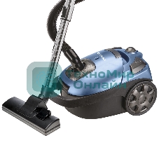 Пылесос Delta DL-0840 синий, 350/2000 Вт, уборка сухая, пылесборник мешок 3,5 л