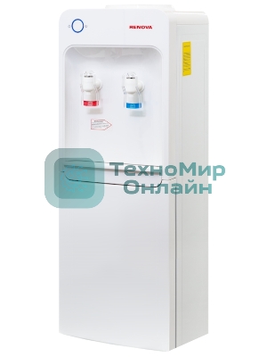 Кулер для воды Renova DT-F2C, верхняя загрузка, нагрев 95 °С, охлаждение 8 °С, белый