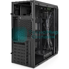 Компьютерный корпус Miditower ExeGate XP-334UC-UNS350 (ATX, БП UNS350 с вент. 12см, 1хUSB/1хUSB 3.0/1хTypeC, аудио, черный)