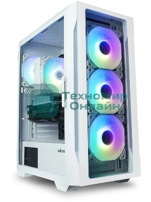 Компьютерный корпус MidiTower Zalman I3 NEO TG White (ATX, front mesh, TG window, USB 2.0 x1, USB 3.0x2, 4x120мм RGb fan, без БП) (I3 NEO TG White)
