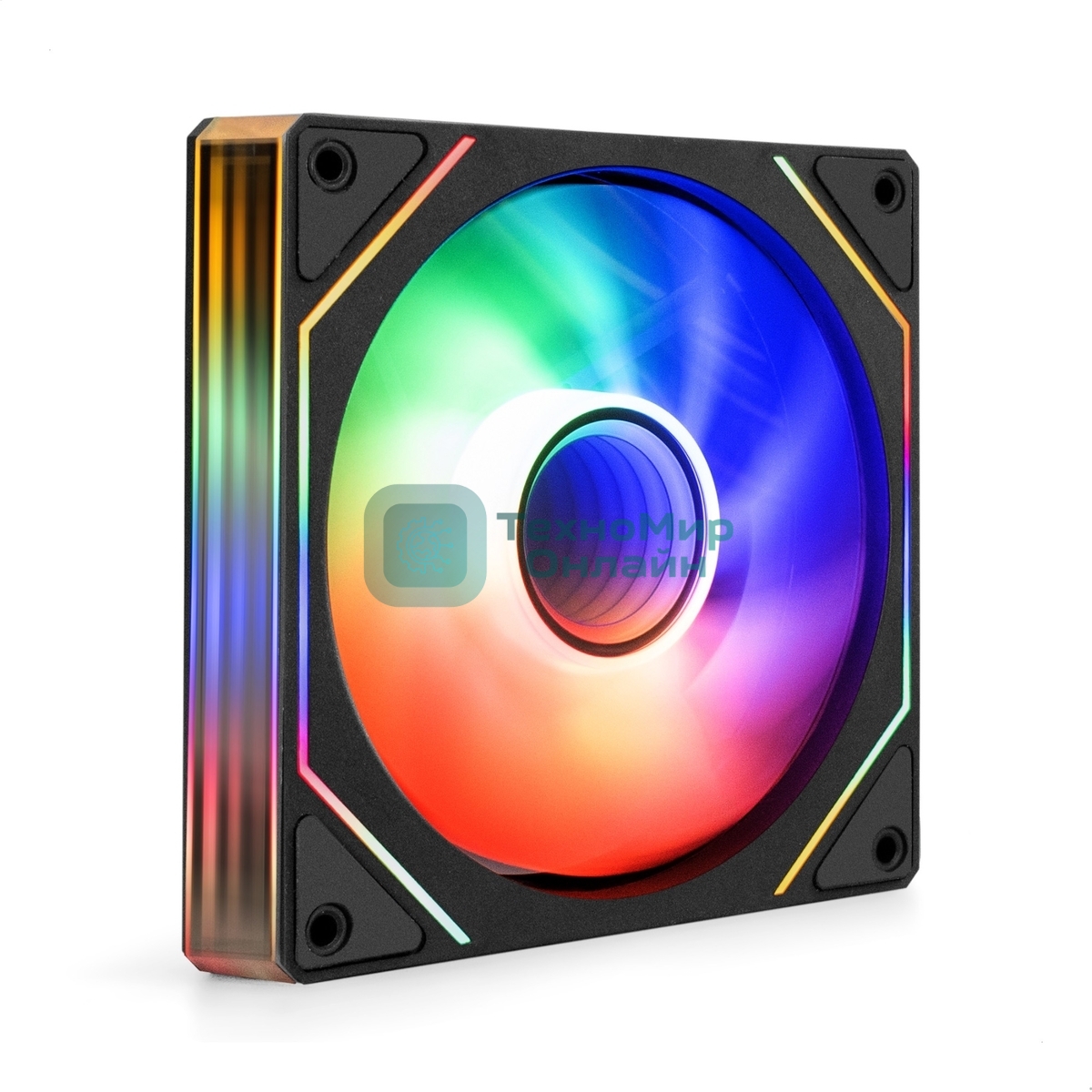 Вентилятор с подсветкой ExeGate EX12025H3P4PPRM-PWM.ARGb (120x120x25, ARGb, Hydraulic bearing (гидродинамический), 4pin + 3pin, 600-1800RPM, 26dBA)