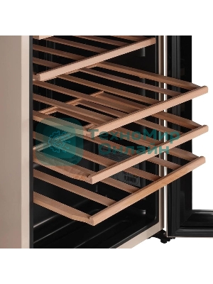 Винный шкаф Maunfeld MFWC-85SCH34 шампань, 85 л, 1 отсек, 34 бут., класс G