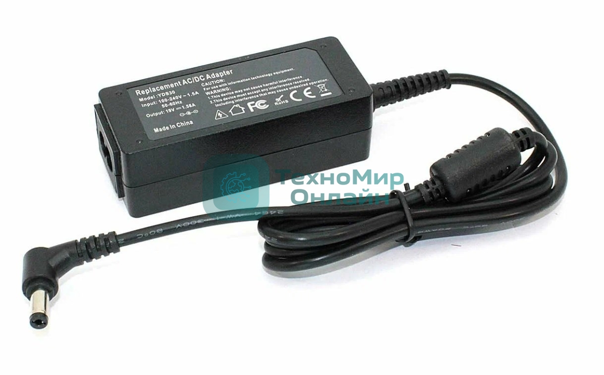 Блок питания (сетевой адаптер) для ноутбуков Acer 19V 1,58A 5.5x2.1, OEM