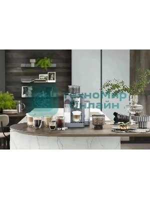 Кофемашина автоматическая DeLonghi EXAM440.55.G серый, исп. кофе - молотый/зерна, 1.4 л, 1450 Вт, 19 Бар.
