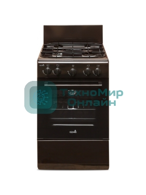 Газовая плита Cezaris ПГ 2150-03 коричневый, конфорок 4 шт, духовка 43 л, 51 см x 85 см x 55 см