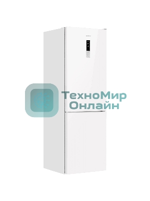 Холодильник Maunfeld MFF185NFW10 белый двухкамерный инвертор 240/100л морозилка снизу, No Frost