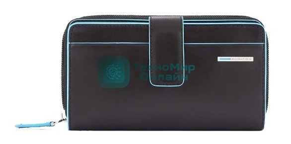 Кошелек женский Piquadro Blue Square PD1354B2R/N черный натур.кожа