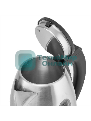 Чайник электрический DELTA DL-1114 нерж. с красным