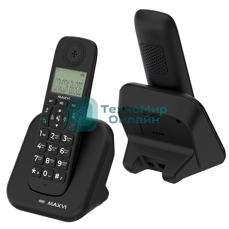 Радиотелефон MAXVI AM-02 черный