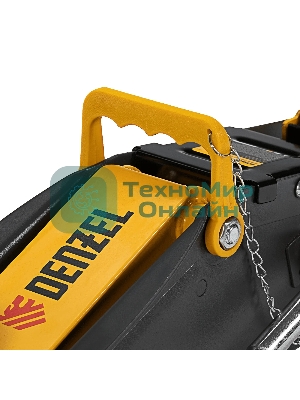 Домкрат гидравлический подкатной с фиксатором Denzel 2,8 т, 135-385 мм, в кейсе