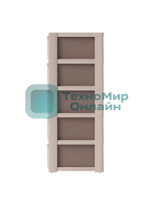 Комод Альтернатива М8760 Колорит 5 секции, бежевый, широкий