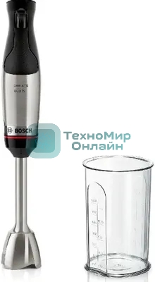 Блендер погружной Bosch MSM6M610 1000 Вт, нержавеющая сталь/черный