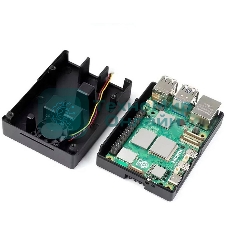 Металлический корпус RA794 для Raspberry Pi 5 c охлаждающим вентилятором