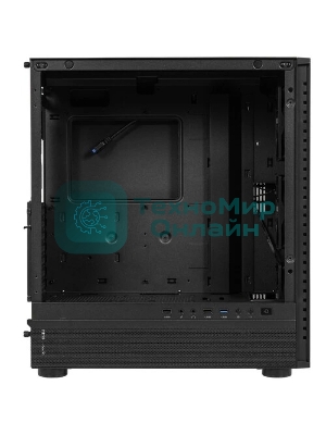 Корпус PCCooler ME200 MESH BK, Midi-Tower, чёрный, 3 x 120 мм