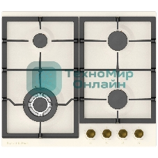 Газовая варочная панель Zigmund & Shtain G 16.6 X независимая, бежевый