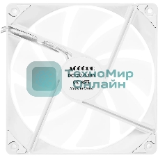 Вентилятор для корпуса Accord ACC-C14 ARGb 140х140x25 белый 3-pin 26дБ (ACC-C14 ARGb белый) brown box