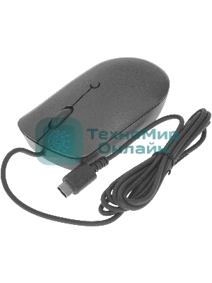 Мышь проводная Lenovo 540 темно-серый, 2400 dpi, USB-C, кнопки - 4