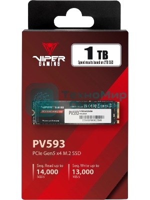 Накопитель SSD M.2 PCIE 1Tb 2280 NVMe PV593P1TbM28H PATRIOT