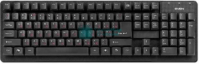 Клавиатура SVEN Standard 301 проводная, USB Type-A, чёрный