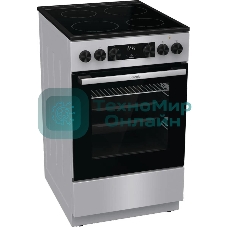 Плита электрическая Gorenje GEC5C41SG серый, конфорок 4 электрических, духовка 70 л, 50 см x 85 см x 59.4 см (без крышки)