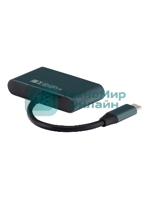 Кард-ридер Digma CR-СA2512-G/темно-серый/SD/TF/micro-SD/USB Type-C/алюминий