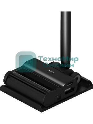 Пылесос вертикальный HIBERG STYLLE S черный, питание от аккумулятора/сети, 38 Вт, уборка сухая/влажная, пылесборник 0.45 л