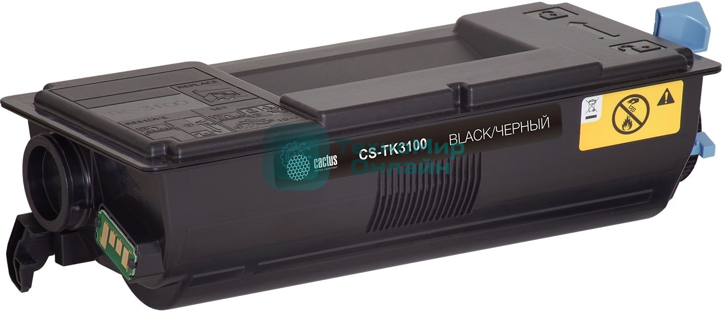 Картридж лазерный Cactus CS-TK3100 черный (12500 стр.) для Kyocera Ecosys FS-2100D/2100DN