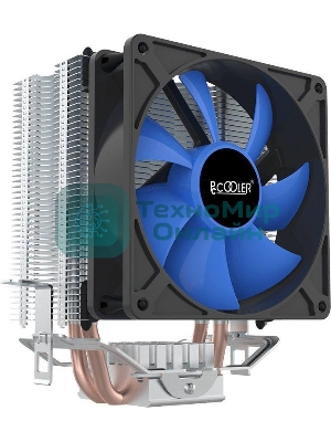 Кулер для процессора PcCooler S93 V2 Soc-AM5/AM4/1200/1700/1851 черный 3-pin 26.4dB Al+Cu 100W Ret (R3-I210WBKNXX-GL)