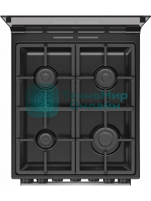 Плита комбинированная Gorenje GK5B44SF серебристый, конфорок 4 газовых, духовка 70 л, 50 см x 85 см x 59.4 см