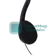 Гарнитура Oklick HS-M143VB чёрный, проводная, 3.5 мм