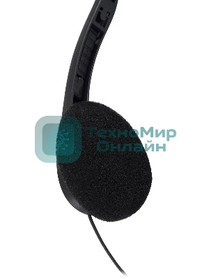 Гарнитура Oklick HS-M143VB чёрный, проводная, 3.5 мм