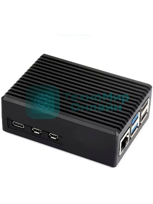 Металлический корпус RA794 для Raspberry Pi 5 c охлаждающим вентилятором