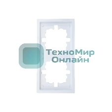 Рамка 2-мест. горизонт. ZIMA белый LEZARD 704-0200-147