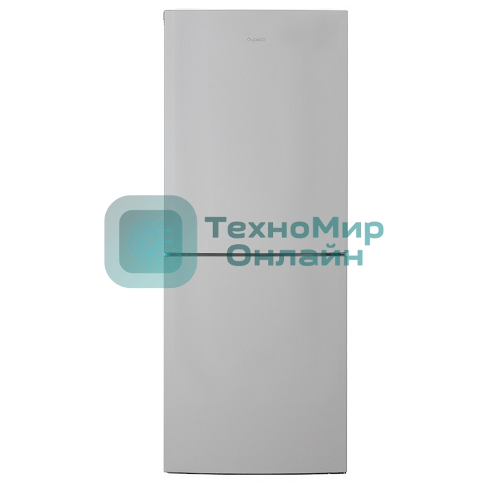 Холодильник Бирюса M6133 металлик двухкамерный 210/100 л морозилка снизу, аавтоматическое оттаивание