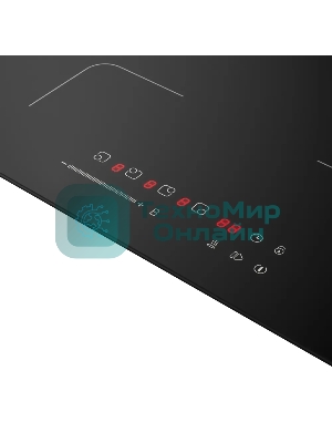 Индукционная варочная панель Kuppersberg ICI 607, High-Tech, индукция, 60 см, 4 зоны нагрева, 9 уровней мощности, inverter, таймер, пауза, Booster, слайдерное управление, черный