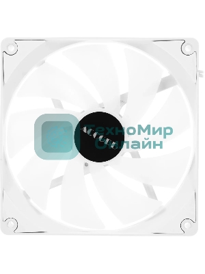 Вентилятор для корпуса Accord ACC-C14 ARGb 140х140x25 белый 3-pin 26дБ (ACC-C14 ARGb белый) brown box