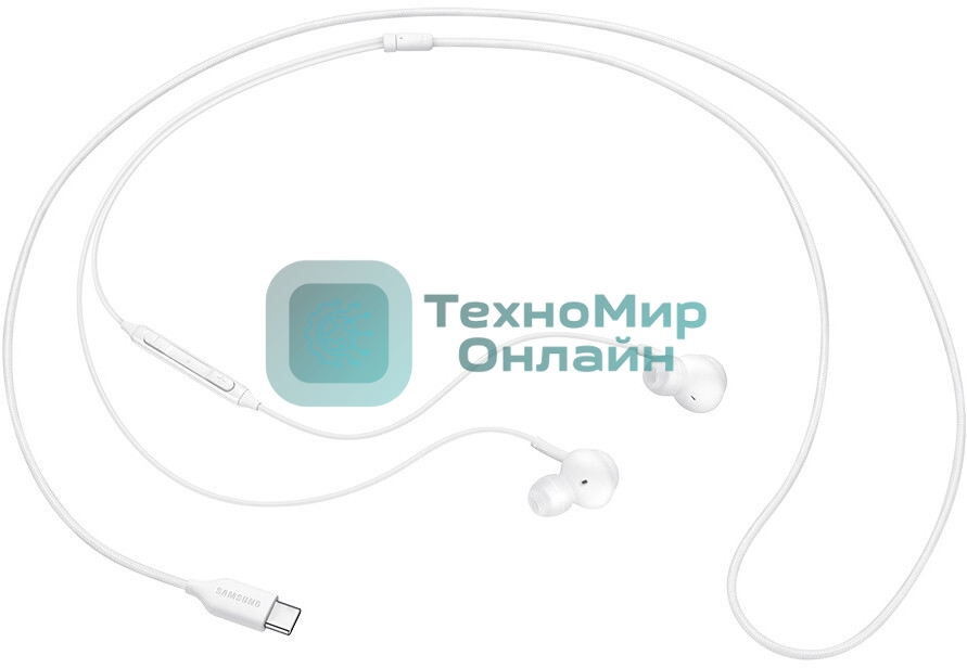 Проводные наушники Samsung EO-IC100 белый, внутриканальные, USB Type-C, встроенный микрофон