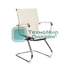 Кресло компьютерное Бюрократ CH-883-LOW-V/IVORY низкая спинка слоновая кость искусственная кожа