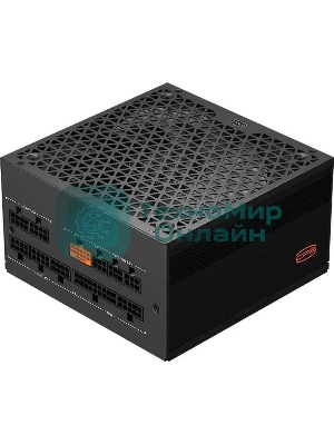 Блок питания PCCOOLER, 850W 80+ Gold (ATX, 3.1, PCIe 5.1 600W, Full modular, 1x24(20+4)pin 550мм, 2xCPU 8(4+4)pin 650мм, 3xPCIe 8(6+2)pin 500мм, 1x12V(2x6) 12+4pin 650мм, 3xSATA*3+MOLEX4pin*1 450+120+120+120мм, Active, 135x135mm, 150x150x86mm, APFC, OVP, UVP, OCP, SCP, OTP, OPP, SPD)