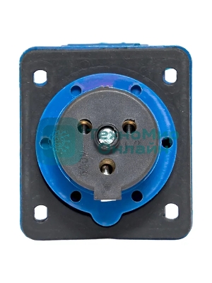 Розетка стационарная внутренняя EKF 413 ps-413-16-220 16А 220В 2P+РЕ IP44