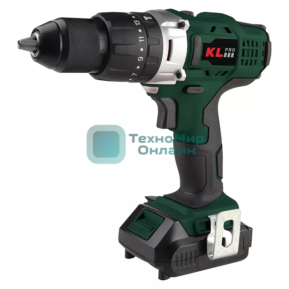 Дрель-шуруповерт Klpro KLDM18-50, 18 В, 5 Ач, 150 Нм, бесщеточный, ударный